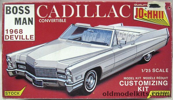 Jo-Han 1/25 1968 Cadillac Deville Convertible - Stock or Custom, C-5368 plastic model kit